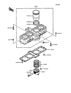 ZX400 Поршни
