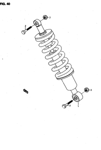 RMX50 Задние амортизаторы