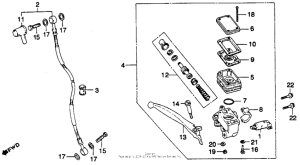 CB400 Cb400tiifront brake + master cylinder