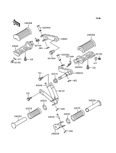 BJ250 Подножки