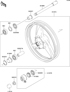 ER500 Переднее колесо