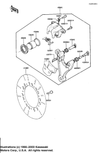 KZ1100 Передний суппорт