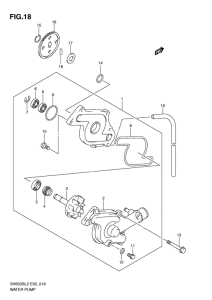 SV650 (ABS) Водяная помпа