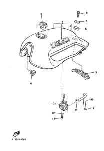 XJ600 Топливный бак