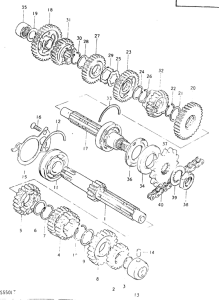 GS550 Трансмиссия