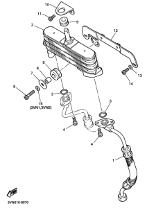 SRX400 Oil coolerkit