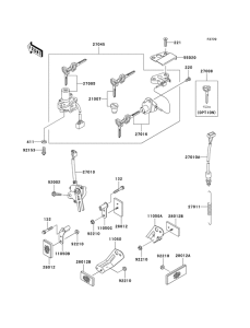 ZX600 Замок зажикания