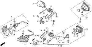 VFR750F Turn signal 90-93