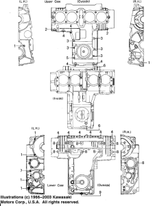 KZ650 Crankcase bolt & stud pattern