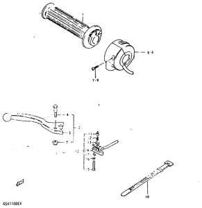 GSX1100 Right handle switch