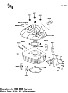 AR50 Cylinder head / cylinder / reed valve