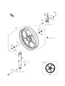 EX250 フロントハブ