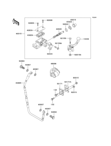 KX125 Главный тормозной цилиндр