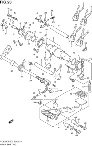 VL800 Переключение передач
