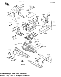 KZ1100 Battery case / tool case