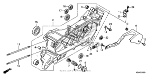 PCX150 Картер левая половина