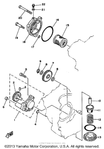 SRX250TC Масляный насос