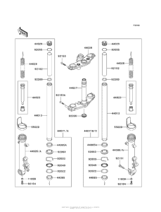 ER650 Передняя вилка