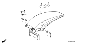 CR125R Заднее крыло
