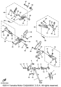 YZF-R1 Подножки