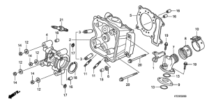 PES150 Головка цилиндров