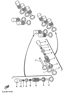 TRX850 Клапана