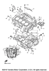 FJR1300AE Картер двигателя