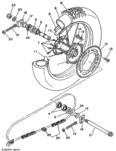 YZ250 Переднее колесо