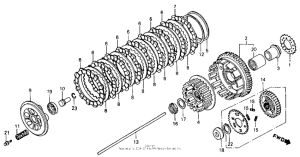 VFR750F Сцепление