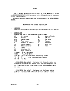 RM250 Catalog preface