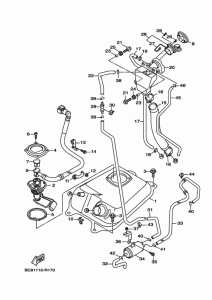YW125 Топливный бак