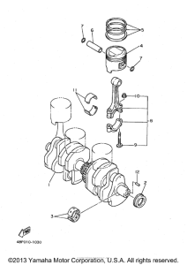 XJ600SK Коленчатый вал и Поршень
