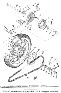 MX175B Переднее колесо