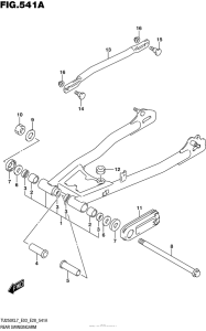 TU250 Rear Swingingarm