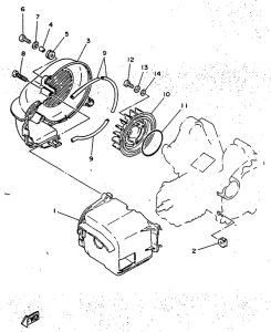 YN50R Кожух вентилятора
