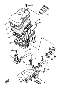 TZR125 Впускная система