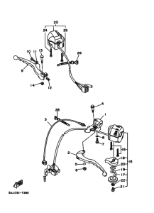 XV125 Interruptor  manillar&palanc