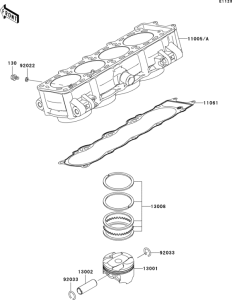 ZR1000 Цилиндр и поршни