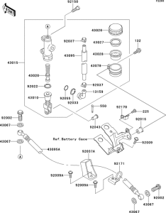 ZX900 Задний торм цилиндр