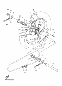 YZ250F Переднее колесо