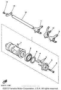 XV700N Копирный вал