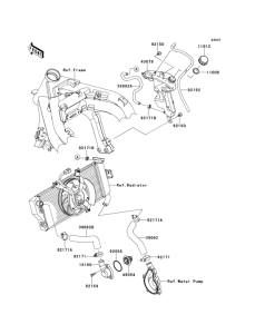 ER650 Патрубки охлаждения