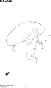 GSX-R750 Front Fender (Gsx-R750L5 E33)