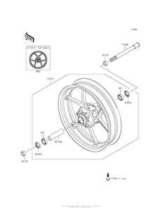 ER650 Переднее колесо