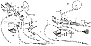 XL175 Handle lever + switch