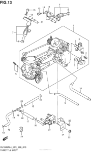 DL1000 (ABS) Throttle Body (Dl1000Al4 E33)
