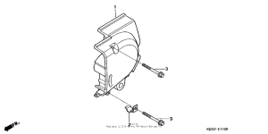 CB250 Левая задняя крышка картера