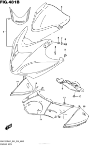 GSX1300R (ABS) Cowling Body (Gsx1300Ral7 E28)