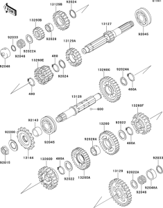 ZX1100 Трансмиссия