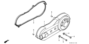 CH125 Крышка картера левая